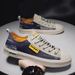 2025 neue Herbst Koreanische Flache Sohle Bord Student Mode männer Casual Canvas Schuhe_voghion.com