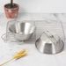 Xuela Outdoor Stainless Steel Camping Picnic Tableware, Portable Bowl, Folding Fixed Line Handle_voghion.com