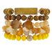 Bohemian Stacking Style Natursteen Kristall Bud Gravel Multi String Bracelet_voghion.com