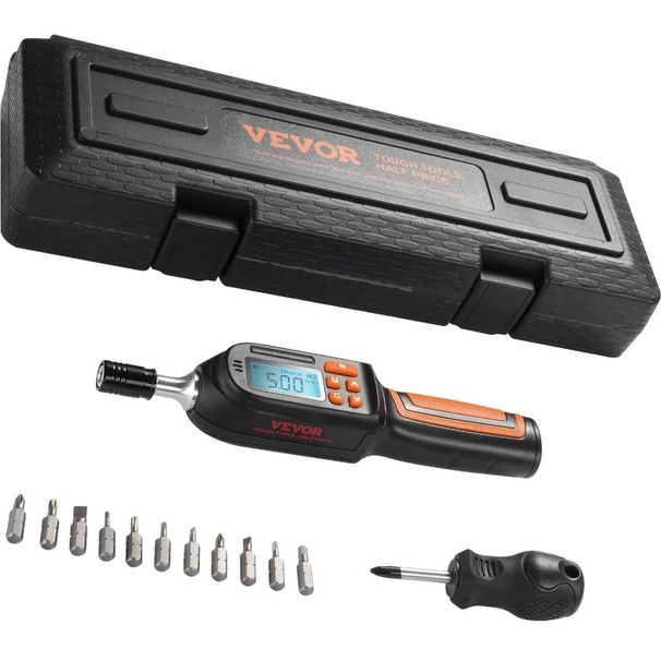 Torque Torque 2.65-70.67 Screwdriver Digital Torque Wrench 4" Electrician LCD VEVOR Drive With Screwdriver 1 In-lbs Screwdriver_voghion.com