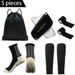 Professional Sports Training Set Non Slip Football Socks Shin Guards Calf Bandage Socks Drawstring Sports Backpack_voghion.com