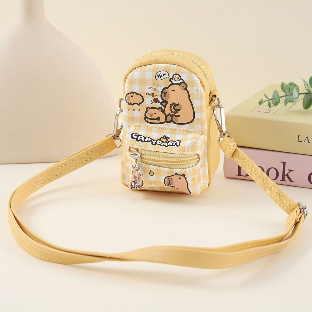 Zaino per studenti Ins coreano Capibara Coin Earphone Borsa portaoggetti portatile di alta qualità per gite fuori porta_voghion.com