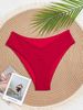 Costume da bagno da donna a vita alta, in tessuto morbido con motivo a croce a righe verticali, per spiaggia, vacanze, piscina e feste_voghion.com