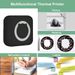 Mini imprimante de poche, imprimante thermique sans fil BT pour photos, reçus, notes, mémos, étiquettes, codes QR, imprimante cadeau portable sans encre pour téléphones iOS et Android_voghion.com