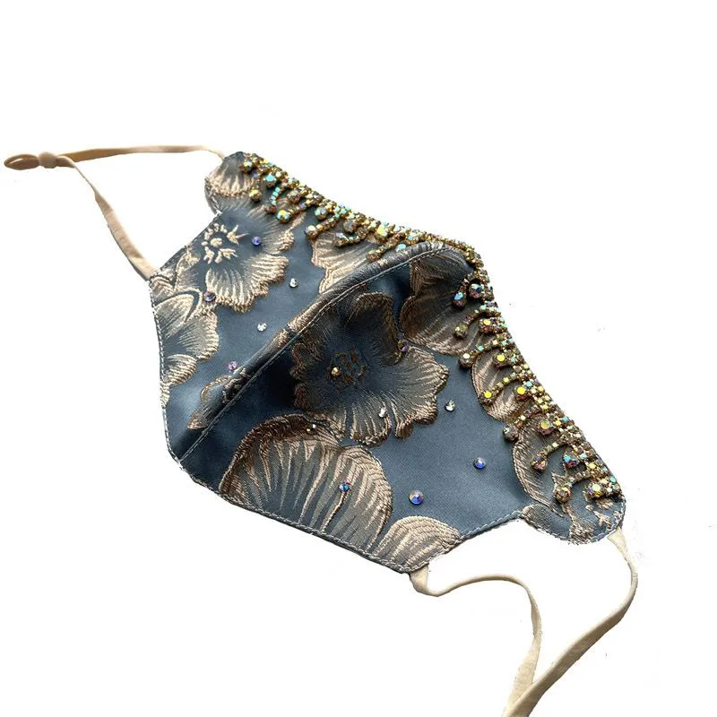 Masque brodé tridimensionnel, protection solaire tendance, respirant, coins des yeux, nouveau, chaud_voghion.com