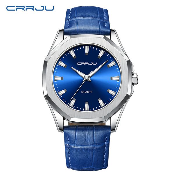 Minimalist Waterproof Round Unisex Watch With Leather Strap, Casual And Business Style, Quartz Movement, 30M Water Resistance_voghion.com