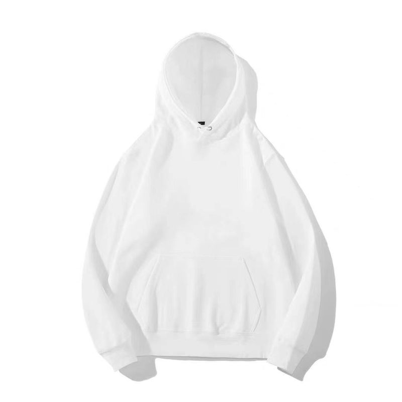 Men's Clothing Factory direct sales heavy 320g pure cotton hooded sweatshirt men and women loose tops drop shoulder pullover casual hoodie trend_voghion.com
