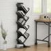 Bookshelf Metal Tree Bookcase Living Room Sundries Storage Holder Llattice Cabinet Home Decor Display Stand Book Shelf_voghion.com