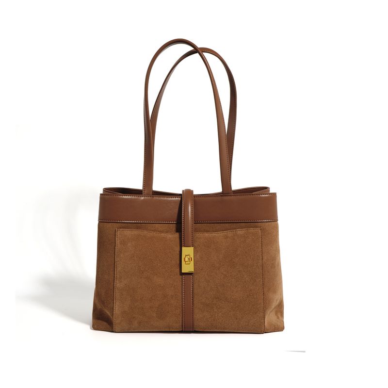 Frosted Tote Bag Niche Original Design High Quality Texture Work Commuting Women's Bag Hand Held Underarm Shoulder Bag_voghion.com