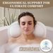 TÜV Certified Butterfly Bath Pillow - 3D AirMesh & 6 Suction Cups Full Back & Neck Support_voghion.com
