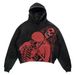 Herretøj Skull Hættetrøje Efterår Vinter Y2k Retro gotisk mode Hip Hop Langærmet jakke Løs hættetrøje_voghion.com