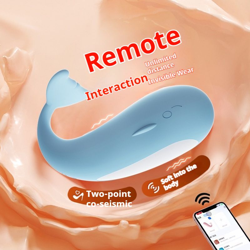 Mystique Pipi Whale Wearing Jumping Egg Mini Program Female Toys Adult Products Vibration Masturbation Fun 145/box_voghion.com