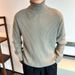 Men’s Slim-Fit High Neck Sweater – 7 Solid Colors, Breathable & Wrinkle-Resistant For Business Casual & Layering_voghion.com