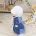 Cat Apparel Dog Clothes Pet Dress 25 Color Block Denim Vest H_voghion.com