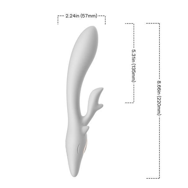2025 Rabbit Vibrator Wiederaufladbarer Silikon-Dildo für Frauen G-Punkt-Klitorismassage Doppelvibrations-Sexspielzeug für Frauen_voghion.com
