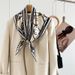 High-End Twill New Classic Horse Rider Silk Triangle Scarf Women's Decorative Shawl_voghion.com