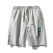 Sportsstrand Ungdom Herre Capris Casual Micro Elastic Shorts, Ensfarvede Bukser_voghion.com