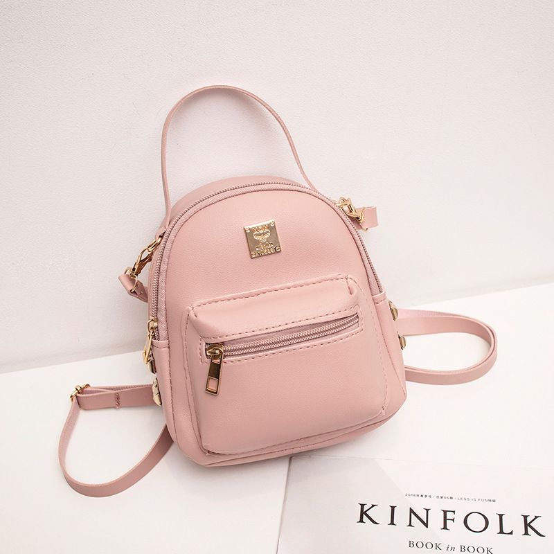 Mini-Rucksack für Damen – Tasche mit Reißverschluss und Tragegriff für die Arbeit (Diebstahlschutz und RFID-Fach)_voghion.com