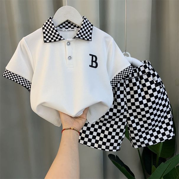 Kids Clothing Boys' Polo Shirt Suit Fashionable Short Sleeved Boy Baby Summer Clothes Street Clothes_voghion.com