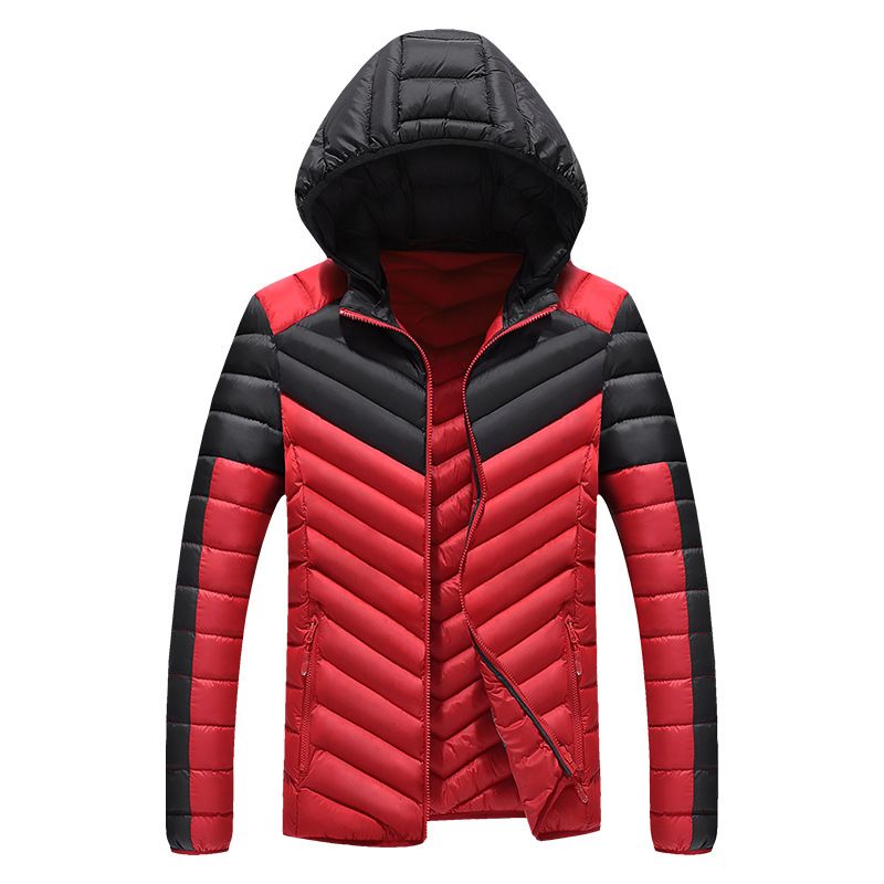 Factory direct sales new style youth thin warm cotton coat men's cotton jacket hooded down cotton jacket men's_voghion.com