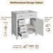 30-Inch Bathroom Vanity With Ceramic Sink, Adjustable Shelf, Soft Close Door, And Three Soft Close Drawers_voghion.com