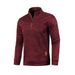 Sweat-shirts pour hommes Frühling Dicker Pullover Halb Zipper Pull pour hommes à capuche en plein air Sweatshir Herbst Einfarbig Rollkragen Swea_voghion.com