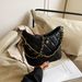 Line Chain Ba dla kobiet 2024 New Hih End, Niche Fashion, Sinle Shoulder Crossbody Ba, Versatile Texture, Bucket_voghion.com