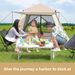 Outdoor Camping Tent Family Picnic Travel Sun Protection Foldable Portable Automatic Rainproof_voghion.com