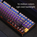 Yindiao Y87 Mechanical Keyboard RGB Custom Gasket Structure Full Key Hot-Swappable Wireless Tri-Mode Bluetooth Gaming_voghion.com