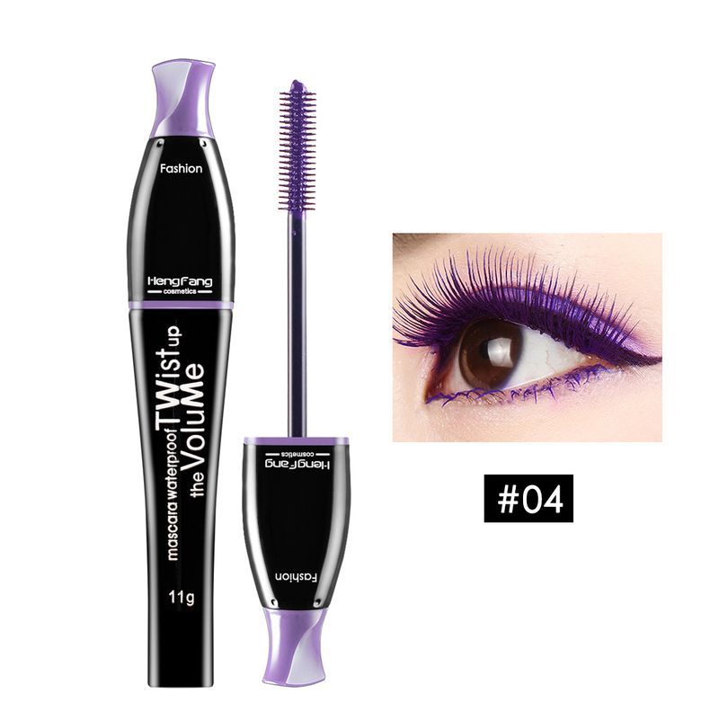 Mascara curly long color makeup eye black Volumizing and lengthening Colored eye Mascara_voghion.com