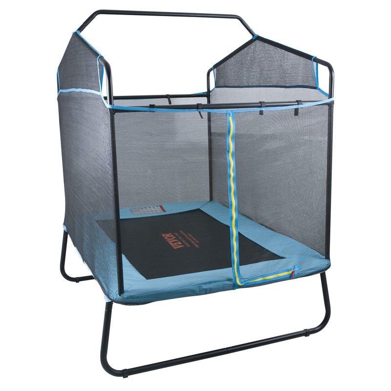 VEVOR 6FT Trampoline For Kids, 72" Indoor/Outdoor Toddlers Trampoline, Mini Baby Trampoline With Safety Enclosure Net, Gymnastics Bar, Hammock, Recreational Trampoline Birthday Gift For 3+ Years Kids_voghion.com