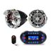 DC12V 30W Motorcycle Wireless Bluetooth Speaker With Display Support Bluetooth Hands-free, TF Card, FM Radio, Phone Charging_voghion.com