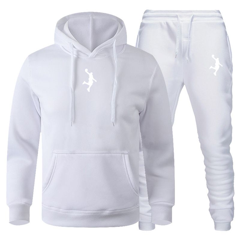 Men's sweater set, casual sportswear, autumn and winter long sleeved couple's sweater set, two-piece bathroom pants set_voghion.com