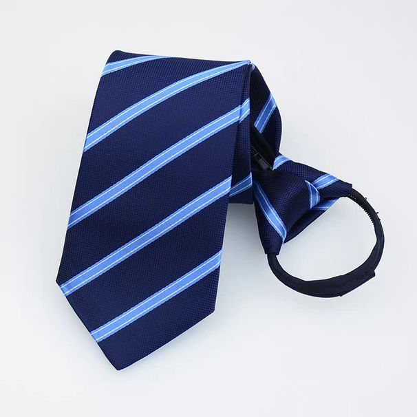 High-end No-zipper Suit Striped Tie To Work Wedding Interview Tie_voghion.com