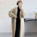 Autumn winter new gentle soft sticky knitted cardigan women's solid color lazy style loose and slimming mid length over_voghion.com
