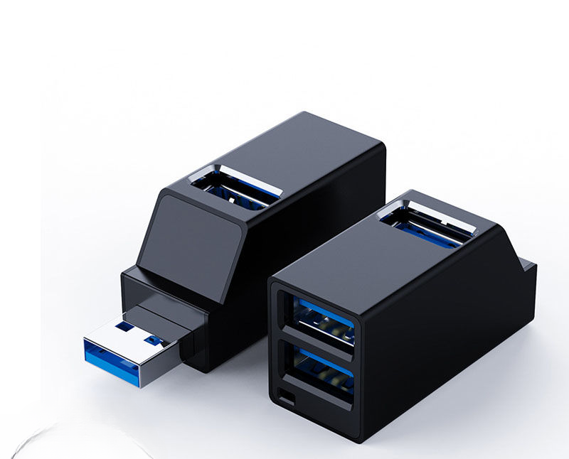 3.0 Extender Splitter, Multi Port 2.0 Laptop Adapter, One To Three USB Docking Station Hub_voghion.com