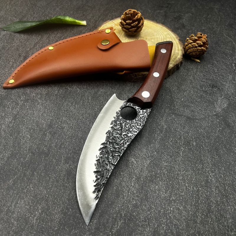 Bone Cutting Hand-Forged Butcher Sharp Slaughter Pig Knife Kitchen Stainless Steel Special Sharpenable Tool_voghion.com