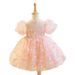 Girl's Romantic Princess Dress - Fluffy Tulle Ball Gown For Birthday Parties & Piano Recitals_voghion.com