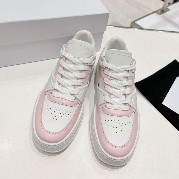 Zhao Lusi Sports 2024 Herbst Neue Schwarz-Weiß-Panda-Leder-Casual-Board-Schuhe mit dicker Unterseite für Damen_voghion.com