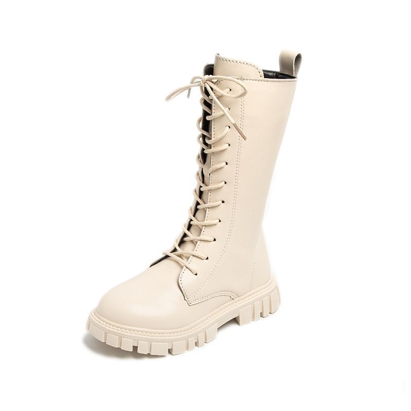 New Winter For Little Korean Baby Girls Children's Martin Princess British Style High Tube Boots_voghion.com