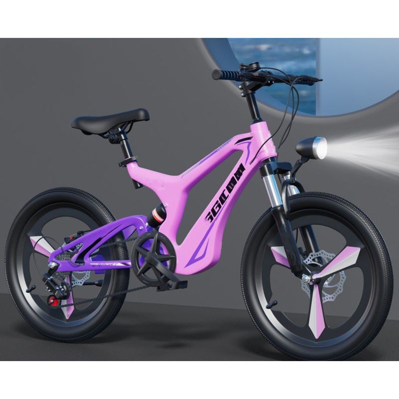 Magnesium Alloy Children's Bicycle Student Variable Speed Disc Brake Big Kids Shock Absorption Mountain Bike 20in_voghion.com