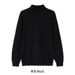 Fashionable Winter And Autumn High-end Semi-collared Sweater For Men, Loose And Casual Pure Color Knitted Base Layer Shirt_voghion.com
