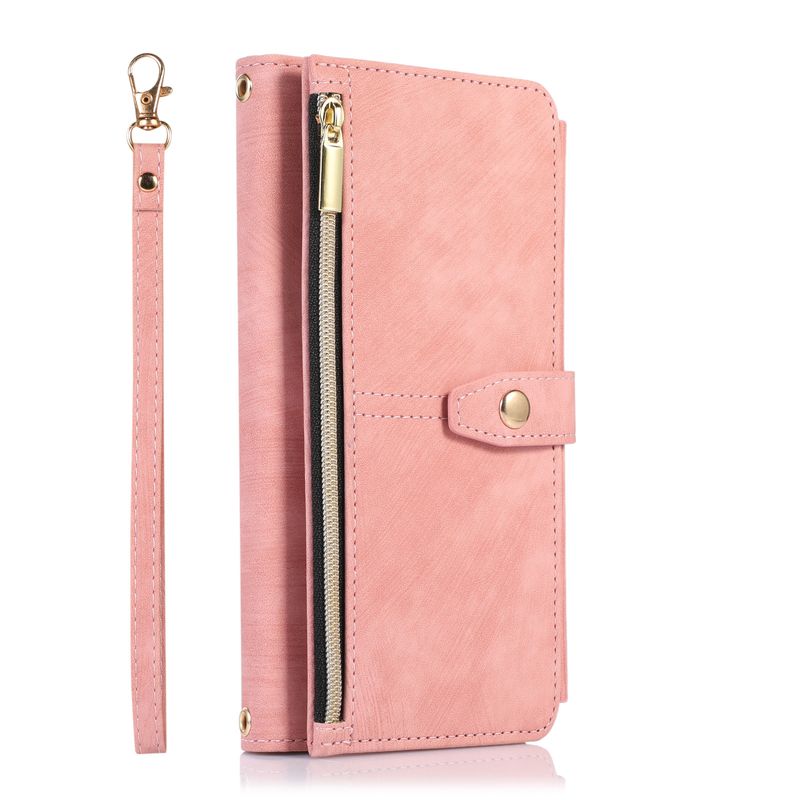 16 mobile phone case protective cover skin feeling for iPhone15 multi-functional mobile phone leather case_voghion.com