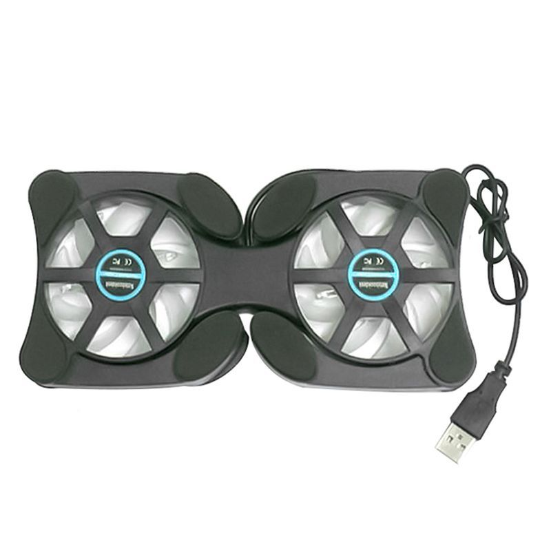 Xinweiqing 14 inch pliabil portabil USB 2 ventilator laptop notebook radiator radiator placa de răcire_voghion.com