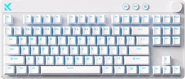 Hyekit MCHOSE Mix 87 TKL Wired RGB Magnetic Switch Gaming Keyboard - Rapid Trigger Hall Effect Keyboard With Knob: 8K Hz Polling Rate, RT 0.005mm, Adj_voghion.com