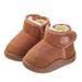 Stivali da neve invernali per bambine – Stivaletti in pelle scamosciata con fodera in peluche e suola antiscivolo in TPR (rosa/kaki/beige, taglie 22-32, leggeri e caldi)_voghion.com