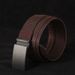 Belt Men's Simple And Generous Canvas Belt Automatic Buckle Casual Trendy Men's Belt Fashionable And Versatile_voghion.com