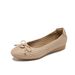 Neue Lingge Bowknot Keilabsatz Frauen Single Inside High Rise Ballett Weiche Sohlen Chicken Rolls Schuhe 127-1_voghion.com