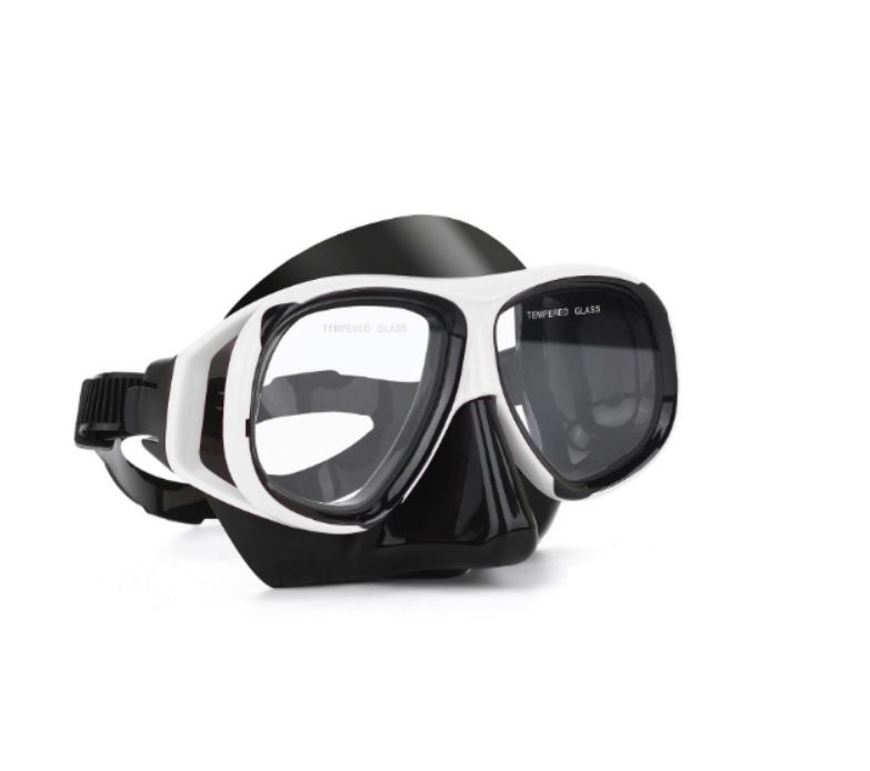 Επαγγελματικός σωλήνας αναπνοής δύο τεμαχίων για κολύμβηση με αναπνευστήρα, πλήρης ξηρός αναπνευστικός σωλήνας, μεγάλος σκελετός με καταδυτικά γυαλιά βαθμού_voghion.com