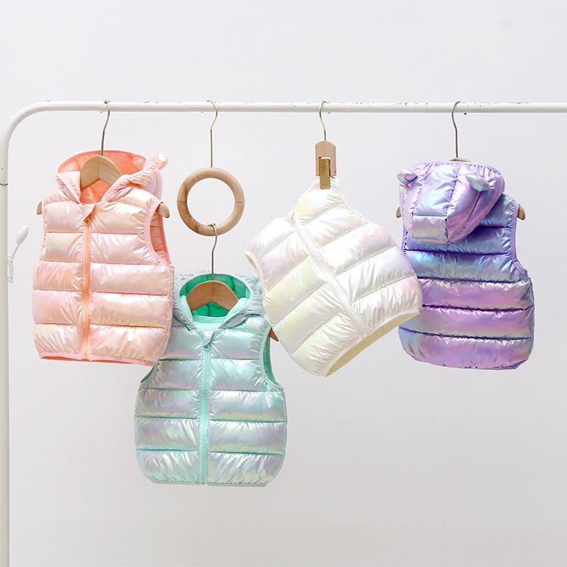 Ropa para niños 2024 nuevas chaquetas de plumón de algodón para niños de otoño e invierno para niños y niñas chalecos de plumón con capucha ropa exterior para niños chalecos_voghion.com